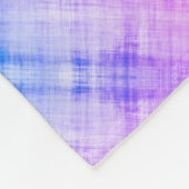 Kariert Fuschia Blue Boho Fleecedecke (Ecke)