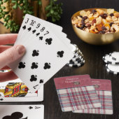 Kariert geblendet spielkarten (In Situ)