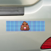 kariert gekackt Emoji Autoaufkleber (Auf Auto)