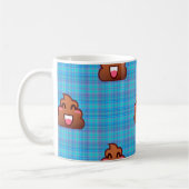 kariert gekackt Emoji Kaffeetasse (Links)