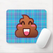 kariert gekackt Emoji Mousepad (Mit Mouse)