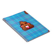 kariert gekackt Emoji Notizblock (Rechte Seite)