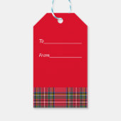 Kariert Geschenkanhänger (Rückseite)