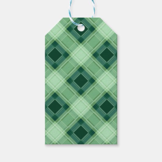 Kariert Geschenkanhänger (Vorderseite)