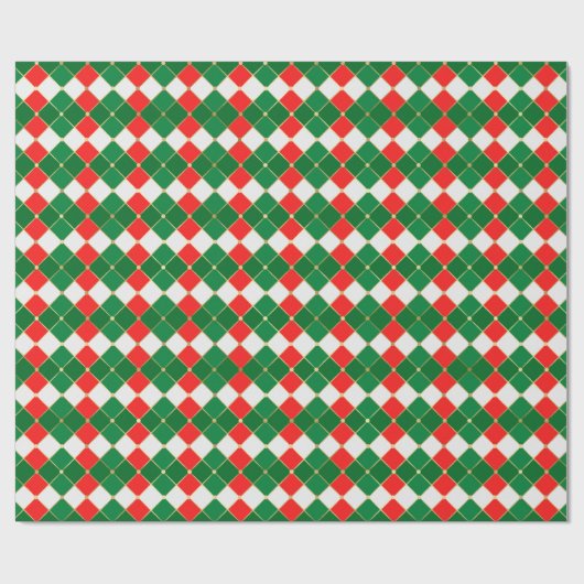 Kariert Geschenkpapier (Flach)