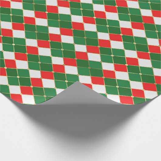 Kariert Geschenkpapier (Ecke)