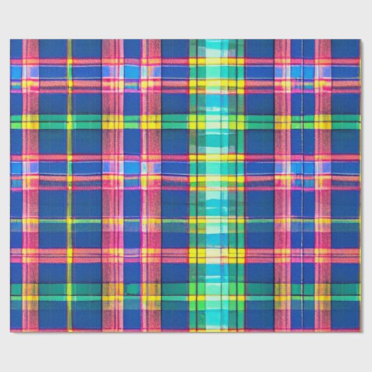 Kariert Geschenkpapier (Flach)