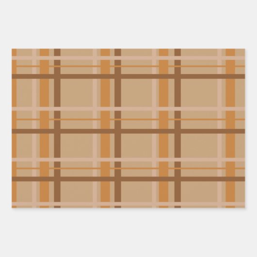 Kariert Geschenkpapier Set (Vorderseite 3)