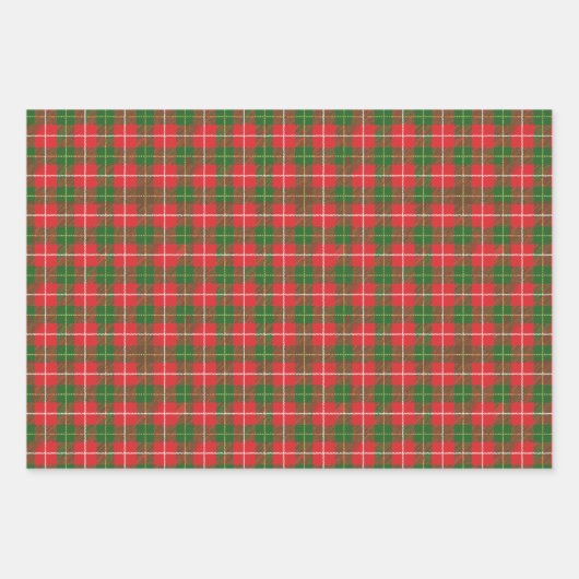 Kariert Geschenkpapier Set (Vorderseite 2)