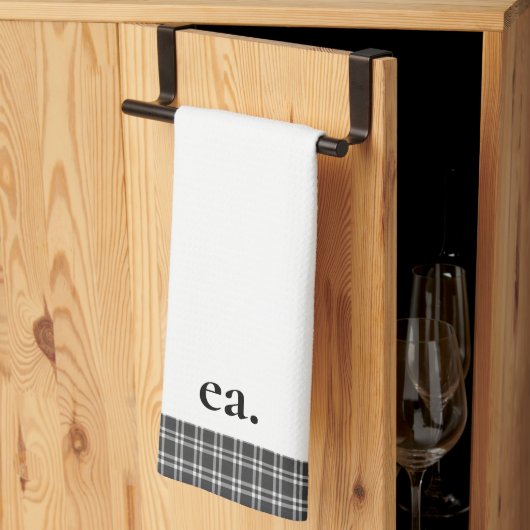 Kariert Geschirrtuch (Drittel gefaltet)