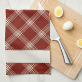 Kariert Geschirrtuch (Viertel Falte)