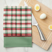 Kariert Geschirrtuch (Viertel Falte)