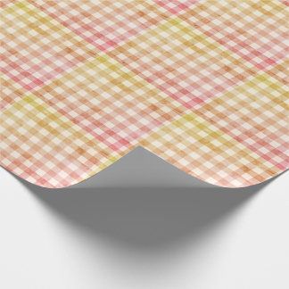 Kariert Gingham Country Bauernhof Vintag Einfach Geschenkpapier