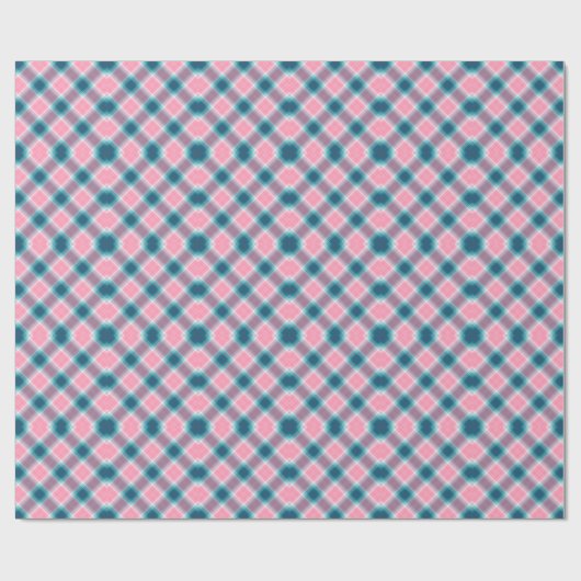 Kariert Gingham Pattern Geschenkpapier (Flach)