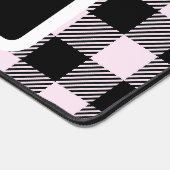 Kariert Gingham Personalisiert Schreibtischunterlage (Ecke)