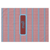 Kariert Gingham Personalisiert Tischdecke (Vorderseite (Horizontal))