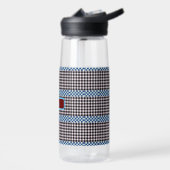 Kariert Gingham Personalisiert Trinkflasche (Links)