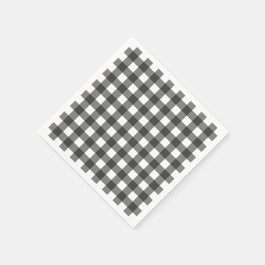 Kariert Gingham Serviette (Ecke)