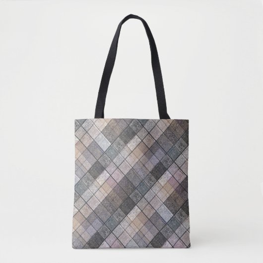 Kariert grau . tasche (Vorderseite)