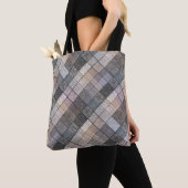 Kariert grau . tasche (Von Nahem)