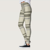 Kariert, grau und creme leggings (Links)