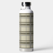 Kariert, grau und creme trinkflasche (Rechts)