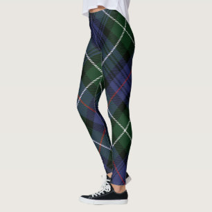 Kariert Green Clan MacKenzie Rustic Tartan Leggings