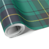 Kariert Green Karo Elegant Clan Henderson Tartan Geschenkpapier (Rolleneckpunkt)