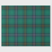Kariert Green Karo Elegant Clan Henderson Tartan Geschenkpapier (Flach)