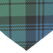 Kariert Green Rusday Campbell Tartan Kurzer Tischläufer (Ecke)
