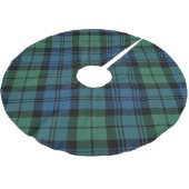 Kariert Green Rusday Campbell Tartan Polyester Weihnachtsbaumdecke (Schrägansicht)