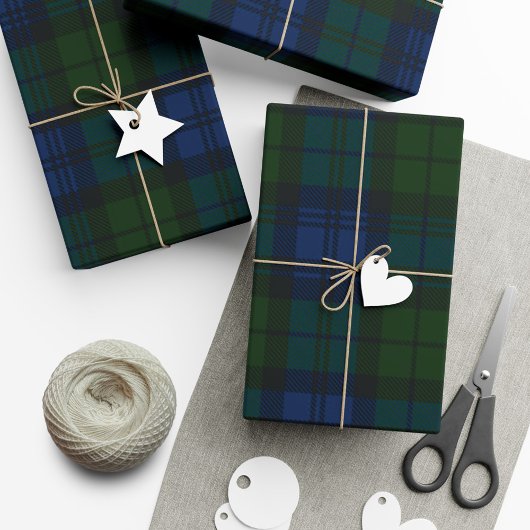 Kariert Green Rustic Clan MacKenzie Tartan Geschenkpapier