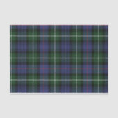 Kariert Green Rustic Clan Mackenzie Tartan Seidenpapier (Vorderseite)