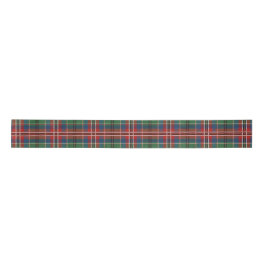 Kariert Green und Red Tartan Clan MacCulloch Holid Satinband