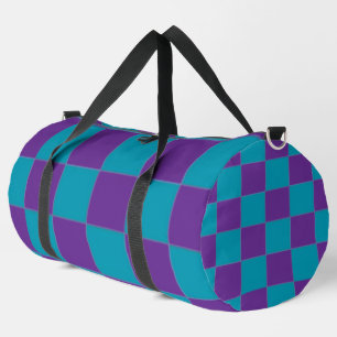 Kariert groß duffle bag