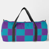 Kariert groß duffle bag (Vorderseite)