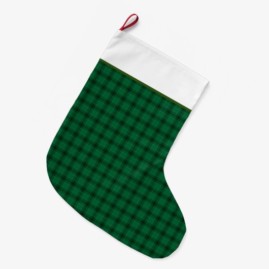 Kariert Großer Weihnachtsstrumpf (Vorderansicht (hängend))
