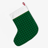 Kariert Großer Weihnachtsstrumpf (Rückseite (Hängend))