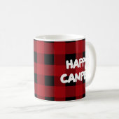 Kariert Happy Camper Red and Black Buffalo Kaffeetasse (VorderseiteRechts)