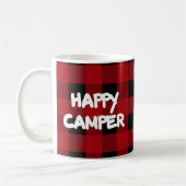 Kariert Happy Camper Red and Black Buffalo Kaffeetasse (Links)