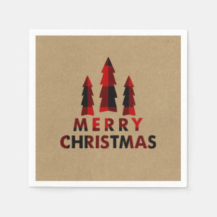 Kariert Happy Holidays Weihnachtsbaumen Kariert Kr Serviette