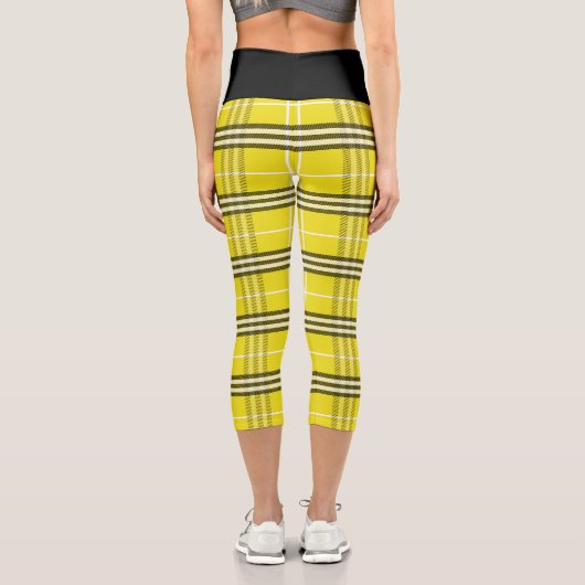 Kariert Hatter Capri Leggings (Rückseite)