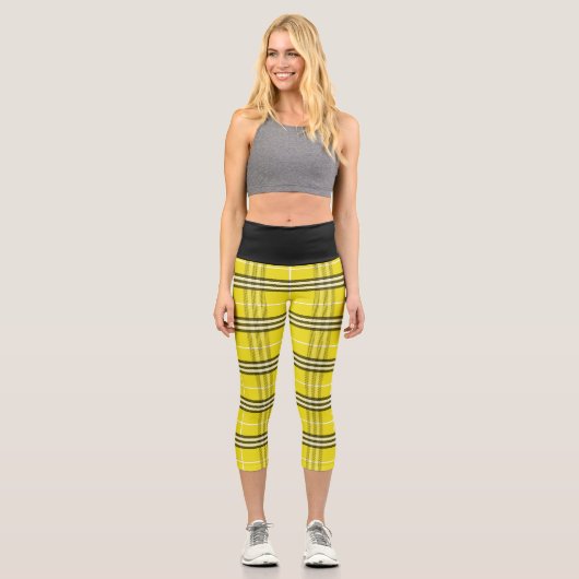 Kariert Hatter Capri Leggings (Vorderseite)