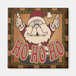 Kariert Ho Ho Ho Holiday Weihnachtsgeschenk Magnet
