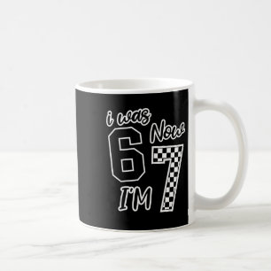 Kariert Ich war 6 jetzt bin ich 7 Geburtstag Siebe Kaffeetasse