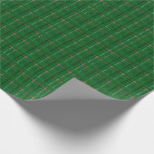 kariert in Grüntöne auf grün, rot, blau, gold und  Geschenkpapier (Ecke)