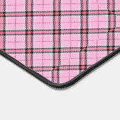 Kariert in Rosa und Schwarz Schreibtischunterlage (Ecke)