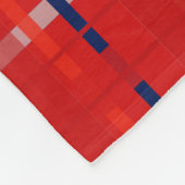kariert in Rot, Gold, Grün, Silber und Blau Fleecedecke (Ecke)