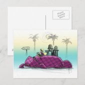 Kariert ist da! postkarte (Vorne/Hinten)