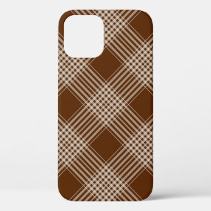 Kariert-Karo-Schottenmuster-braun-diagonal Case-Mate iPhone Hülle